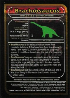 Brachiosaurus - Back