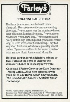 Tyrannosaurus Rex - Back