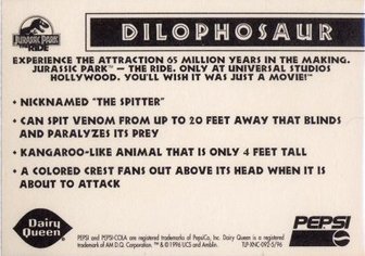 Dilophosaur - Back