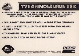 Tyrannosaurus Rex (Standing)  - Back