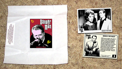 Danger Man Test Wrapper And Card