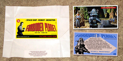 Forbidden Planet Wrapper And Card