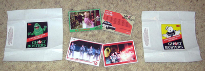 Ghostbusters I - 2 Wrappers + Card + Stkr