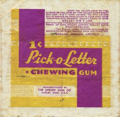 Pick-o-Letter : Chewing Gum  VG/EX