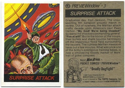 Mars Attacks: Pocket Comics: Box Card #3: Surprise