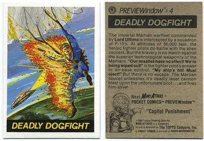 Mars Attacks: Pocket Comics: Box Card #4: Deadly D