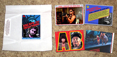 Escape From New York Wrapper & Card & Sticker